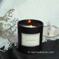 Candle de soja cire de luxe parfumée aux bougies